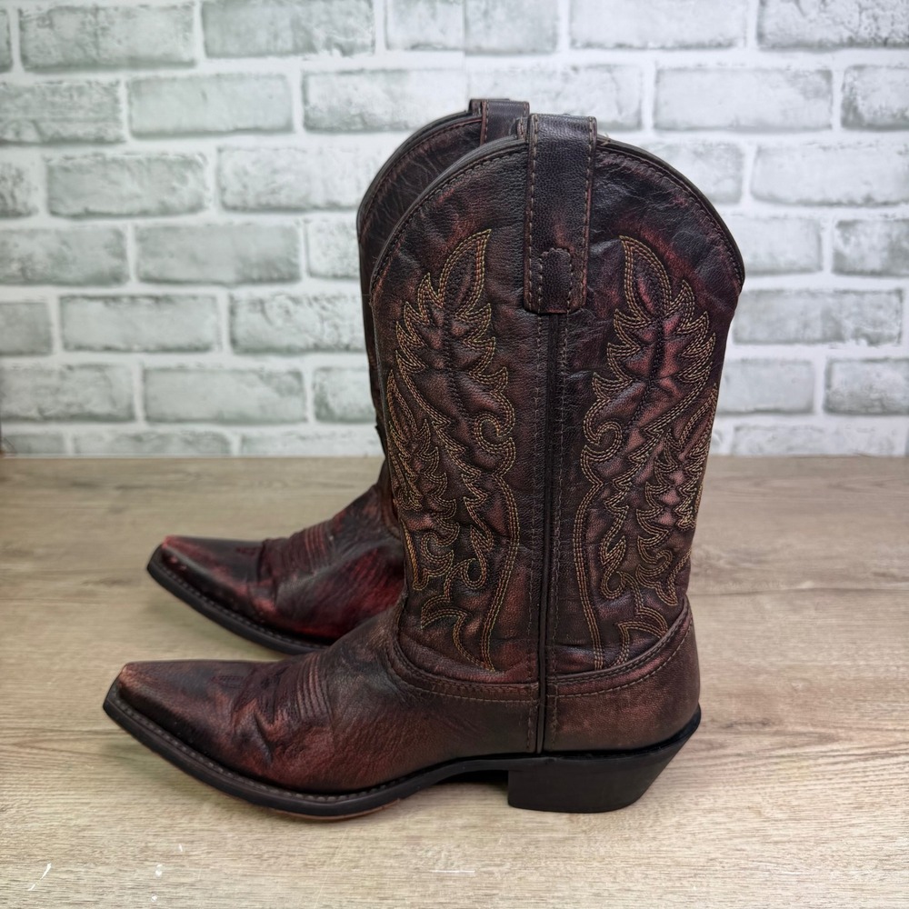 Laredo 51085 Distressed Leather Western Cowboy Boots Size 8M